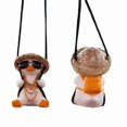 thumbnail image 4 of Swinging Duck Car Hanging Ornament Cute Anime Swing Duck Car Mirror Cute Car Rearview Mirror Pendant Swing Duck(1 Piece, White), 4 of 5