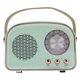thumbnail image 5 of Altavoz Retro Vintage, Mini Altavoz Inalámbrico Portátil Con Sonido Cristalino, 5.0, Control De Perilla, De Cuero, Auxiliar, Emparejamiento TWS, Tarjeta U-Disk/TF, Soporte, 5 of 7