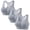 Gray, variant on Yoga Sports Bras for Women, Zip Front Closure Workout Brassiere, High Support Wireless Seamless Lingerie