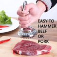 thumbnail image 3 of Ablandador de carne JAMW Sencillez de acero inoxidable, 3 of 5