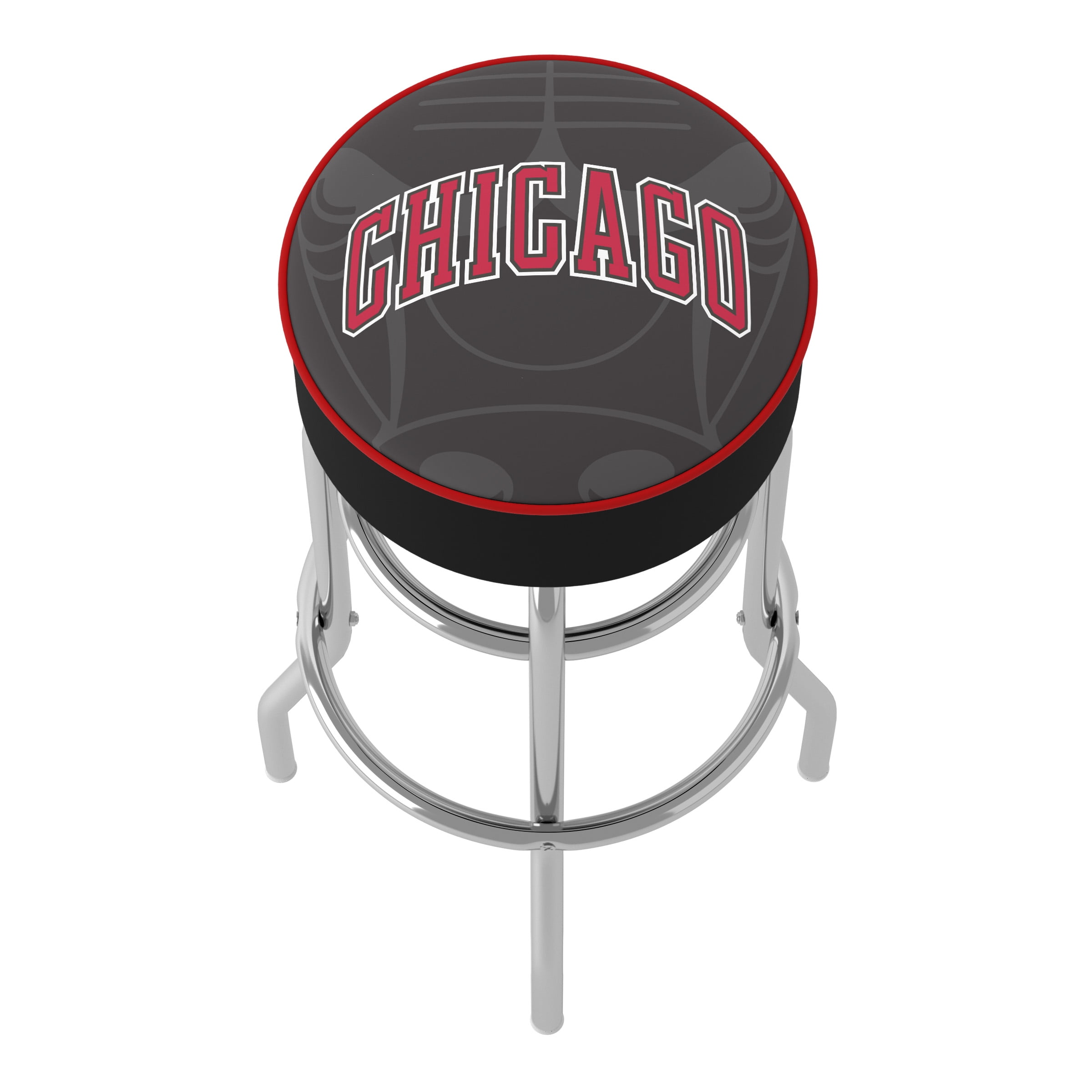 Trademark Gameroom Chicago Bulls Fade Bar Stool with Padded Seat