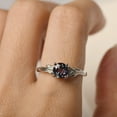 thumbnail image 5 of Lab Created Twig engagement ring color changing alexandrite branch with leaves ring June birthstone, 5 of 5