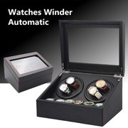 Bestller Watch Winder for 10 Automatic Watches,2 Motor Luxury Carbon Fiber Automatic Watch Winder Display Box Case Storage
