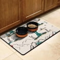 thumbnail image 3 of Abstract Dog Feeding Mat - Waterproof Absorbent Pet Food Pad - Non-Slip Placemat - Artistic Design - Large Size - Easy Clean, 3 of 5