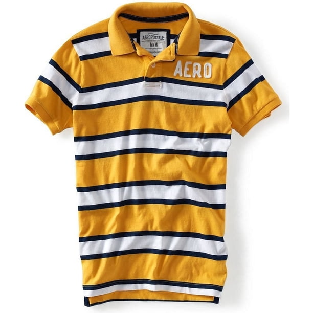 Polo Rugby para Hombre Aeropostale Amarillo Grande