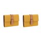 thumbnail image 4 of Sonducket Monedero Rectangular de tres pliegues para mujer, tarjetero de Color sólido, compartimento para efectivo, carpeta de fotos, billetera, Amarillo 2piezas, 4 of 6