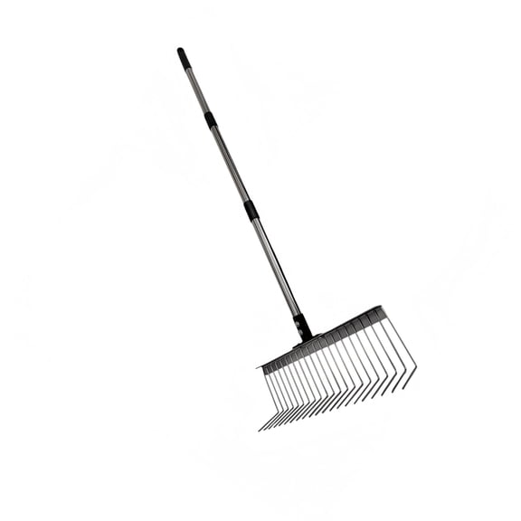 Professional Stainless Steel Rakes 21Metal Tines For High Capacity Leaf Cleanup