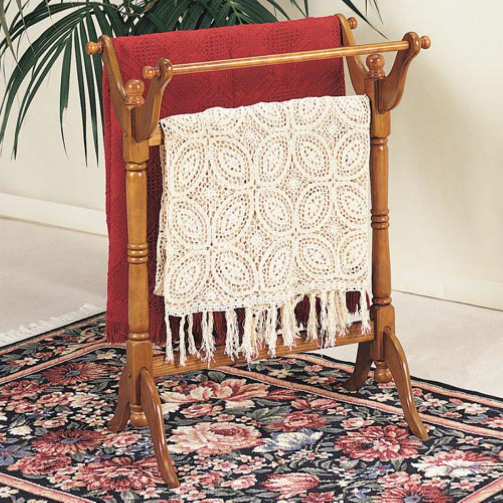 Powell Oak Blanket/Quilt Rack