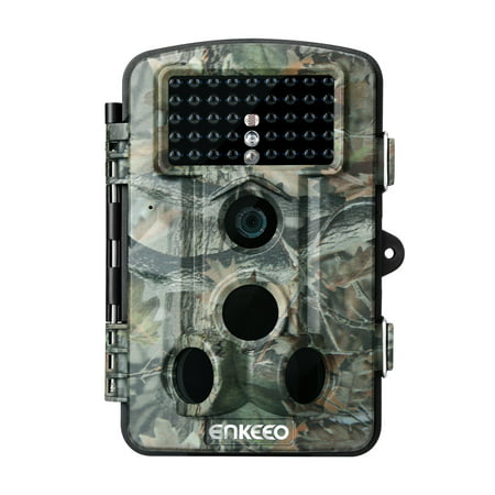 Enkeeo PH730S 1080P HD Game Trail Camera 12M Wildlife Hunting Trail Cam Long Range Infrared Night Vision with Time Lapse & 2.4