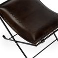thumbnail image 3 of Beaumont Lane 20.5" Transitional Leather Stool in Dark Brown, 3 of 7