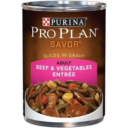 Purina Pro Plan SAVOR Beef & Vegetables Entree Slices in Gravy Adult Wet Dog Food - (12) 13 oz.