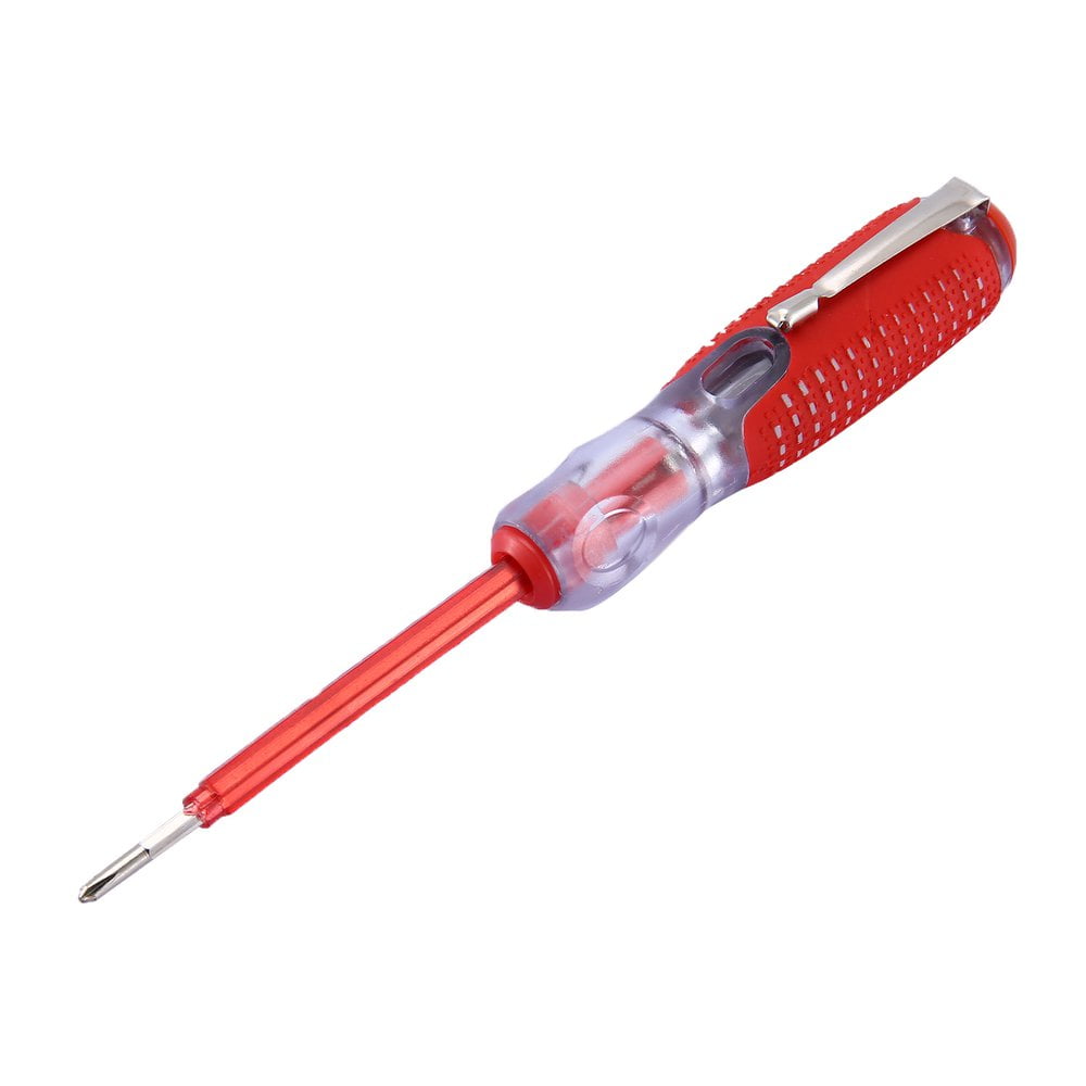 Test pencil AC/DC100-500V Slotted screwdriver Multifunctional household Silver 