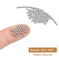thumbnail image 2 of Uxcell Nail Art Beads 0.08" Mini Metal Caviar Nails Beads Ball with Bag, Silver, 2 of 6
