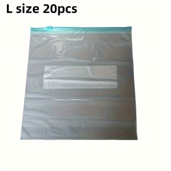 20/30/40pcs Reusable Food Storage Bags, Silicone Freezer Bags, Leakproof Freezer BPA Free Stand Up Reusable Food Organizer Bags, Airtight Plastic Bags For Meat Fruit Vegetables, Kitchen Accessories