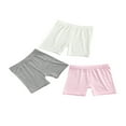 thumbnail image 4 of 3 Pcs Shorts de Sécurité d'Été pour Filles, Extensibles, Taille Mi-Haute, Anti-Exposition, 4 of 9