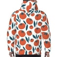 thumbnail image 3 of Bingfone Hand Drawn Tomatoes Men's Drawstring Hoodie Long Sleeve Pocket Sweatshirts-3X-Large, 3 of 6
