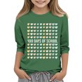 thumbnail image 2 of Herrnalise 100 Days Of School Celebrate 100th Day Of School Boys Girls T-Shirt Summer And Spring Toddler Girls Kids Fashion Children Round Neck 3/4 Sleeve Printing T-Shirt Blouse For 3-12 Years, 2 of 5