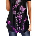 thumbnail image 4 of DYMADE Women Short Sleeve Casual Loose Top Printed T-shirt, 4 of 4