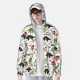thumbnail image 4 of Fotbe Dinosaur Men's Women's UPF 50+ Sun Protection Jacket Hooded Cooling Shirt with Pockets Hiking Outdoor Performance-Large, 4 of 9