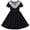 Black, variant on Girls Dress Black Shirt Fishnet Beaded Collar Short Formal Elegant 8 Years