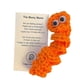 thumbnail image 4 of Handmade Emotional Support Worry Worm Gift, Crochet Worry Worm Inspirational Cares , Cute Knitted Gift,B, 4 of 5