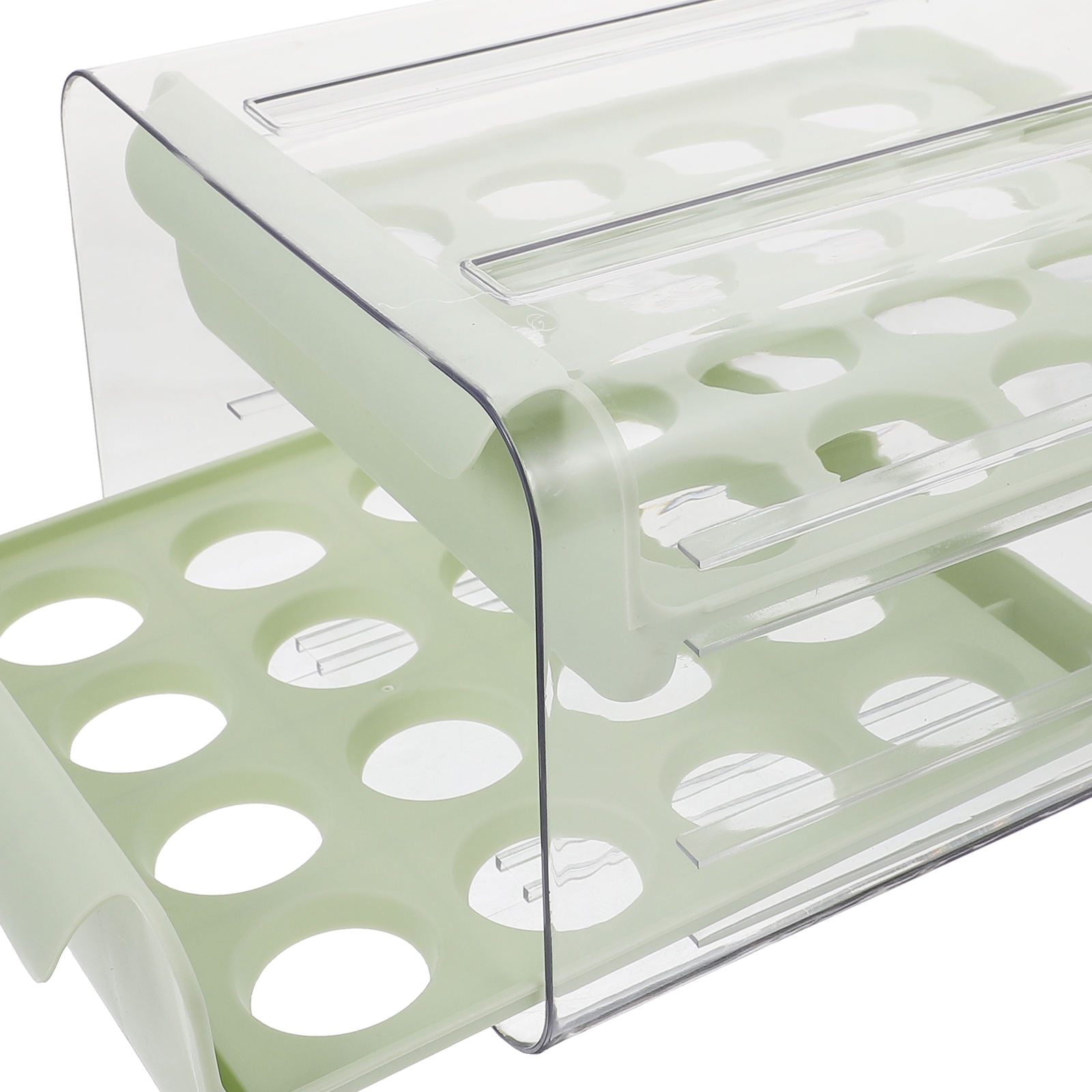 COOPHYA 1Set Crush-Proof Egg Container for Fridge 9.3x8.5x5.3in