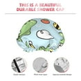thumbnail image 5 of Disketp Cute Floral Frog Shower Caps,Reusable Shower Cap For Women, Double Layer Waterproof Hair Cap, Large Size For All Hair Lengths,For Girls Spa Home Salon Use, 5 of 9