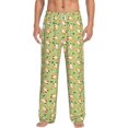 thumbnail image 2 of Picia Cartoon Fox 2 Mens Soft Woven Cotton Elastic Waistband Sleep Pajama Pant Lounge Sleep Pant With Pockets And Drawstring-Small, 2 of 9