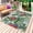 White, variant on Tropical Plants Outdoor Rug for Patio/Deck/Porch, Non-Slip Large Area Rug 5 x 7 Ft, Summer Watercolor Parrots Green Leaves Indoor Outdoor Rugs Washable Area Rugs, Reversible Camping Rug Carpet Runner