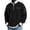 Black_001, variant on Domuza 2026 Men's Casual Fashion up Collar Contrasting Zipper Waffle Sweatshirt,Daily Loose&Simple Half Zip Pullover Sweatshirt Wine 4XL