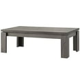 thumbnail image 3 of Coaster Cain 3-Piece Wood Coffee Table Set in Weathered Gray, 3 of 4
