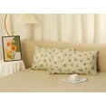thumbnail image 6 of Unique Bargains Cotton Vintage Floral Pillowcases Set of 2 with Envelope Closure Queen Yellow, 6 of 6
