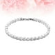 thumbnail image 5 of Rhinestone Bracelet Crystal Diamond Bracelet Pulsera de circonitas para mujeres Novia (Plata), 5 of 5