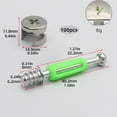 thumbnail image 3 of 100Pcs Cabinet Lock Fasteners Including Eccentric Wheel and Dowels for Practical Cabinet and Drawer Assembly, 3 of 8