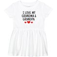 thumbnail image 3 of Inktastic I Love My Grandma and Grandpa Girls Baby Dress, 3 of 5