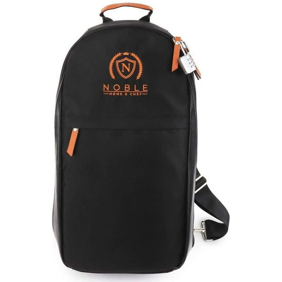 Chef Sac à Couteaux (21+ Emplacements) Est Rembourré, Inclut un Cadenas, Tient 21 Couteaux PLUS Votre Couteau en Acier, une Pochette à Outils Zippée, et PLUS Encore! Notre Porte-Couteaux Professionnel Inclut Porte-Cartes (Sac Seulement)