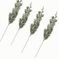 thumbnail image 5 of 20PCS Christmas Artificial Pine Branches, 10.5" Snowy Snow Flocked Faux Greenery Norfolk Pine Sprigs Cypress Stems, White Frosted Fake Foliage Pine Needle Picks for DIY Craft Garland Home Decor, 5 of 6
