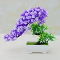 thumbnail image 4 of SPRING PARK Artificial Flower Plant Tree Potted Bonsai Fake Plants for Room Office Desk Decoration, 4 of 7