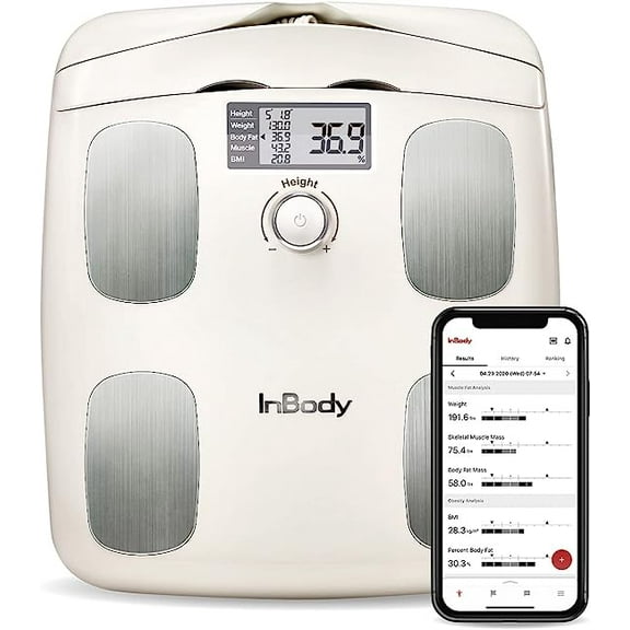 Analizador de la composición corporal InBody DIAL White Analizador de composición corporal de impedancia bioeléctrica