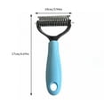 thumbnail image 2 of Professional Pet Grooming Rake: 2-Sided Undercoat Comb for Dematting & Deshedding Dogs and Cats, 2 of 5
