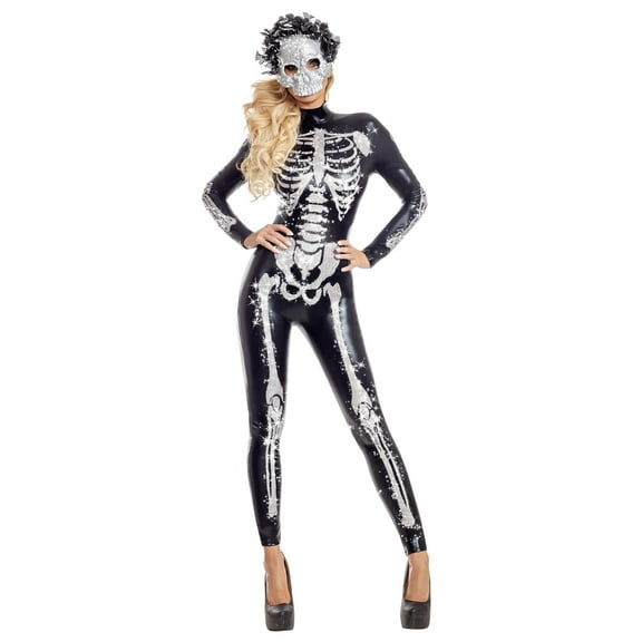 Women's Glamorous Skeletal Beauty Costume