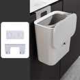 thumbnail image 3 of Luckky Kitchen Compost Bin, Waste Bin with Lid,Plastic Food Waste Bin for Counter Top or Under Sink,Mountable Garbage Can for Car,Cabinet,Office,Bedroom,Bathroom (Gray), 3 of 7