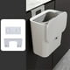 thumbnail image 4 of Cubo de basura, bote de basura para el hogar, bote de basura montado en la pared, cubo de basura grande de plástico para cocina, cubo de basura para baño con tapa, se puede colgar o pegar., 4 of 6