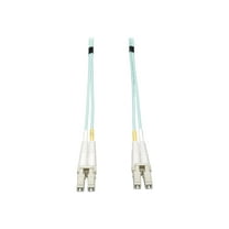 Tripp Lite 0.5M 10Gb Duplex Multimode 50/125 OM3 LSZH Fiber Cable LC/LC Aqua