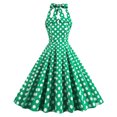 thumbnail image 2 of Costumes d'Halloween Aguichant pour Femmes Mode Col en V Sans Manches Vintage Imprimés Robes de Fête Cocktail Robes Extensibles Robe de Fête pour Femmes 2023 en Liquidation, 2 of 9