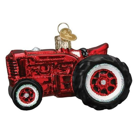 Old World Christmas Ornaments Old Farm Tractor Glass Blown Ornaments for Christmas Tree
