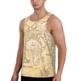 thumbnail image 2 of Haiem World Map Men Workout Tank Top Gym Bodybuilding Sleeveless Muscle T Shirts Athletic Tank Breathable Workout Shirt-X-Large, 2 of 8
