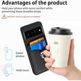 thumbnail image 6 of Phone Case for Google Pixel 6 Pro Wallet Cover with Tempered Glass Screen Protector Slim Ring Stand Credit Card Holder Magnetic Cell Accessories Pixel6Pro Pixel6 XL 6XL Pixle 6Pro 5G Women Men Black, 6 of 13