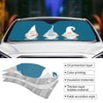 thumbnail image 5 of Disketp Windshield Sun Shade, Car Sun Shade For Front Window Nurse Doctor Gnomes Sunshades Sun Visor Protector Blocks Uv Rays Foldable, 5 of 9