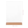 thumbnail image 4 of Stable Sign Holder Displaying Price Stand Acrylic Banner Stands Plastic Paper Product Wood, 4 of 5